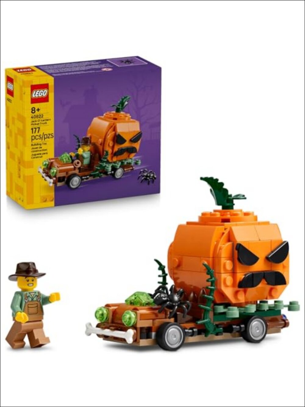 LEGO Jack-O'-Lantern Pickup Truck 177 Piece Building Set Halloween